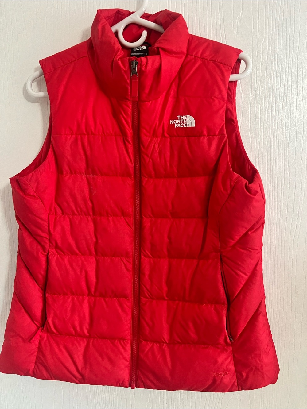 The North Face Women's Bright Red Quilted Insulated Vest